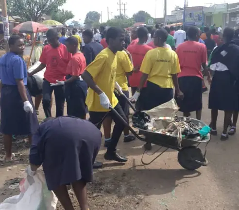 Students' community service in Luweero town council