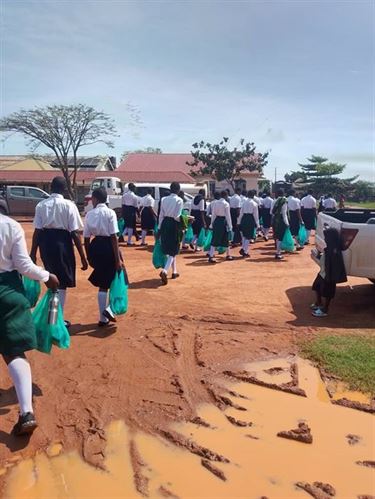 Luwero SS students visit Kasana General Hospital