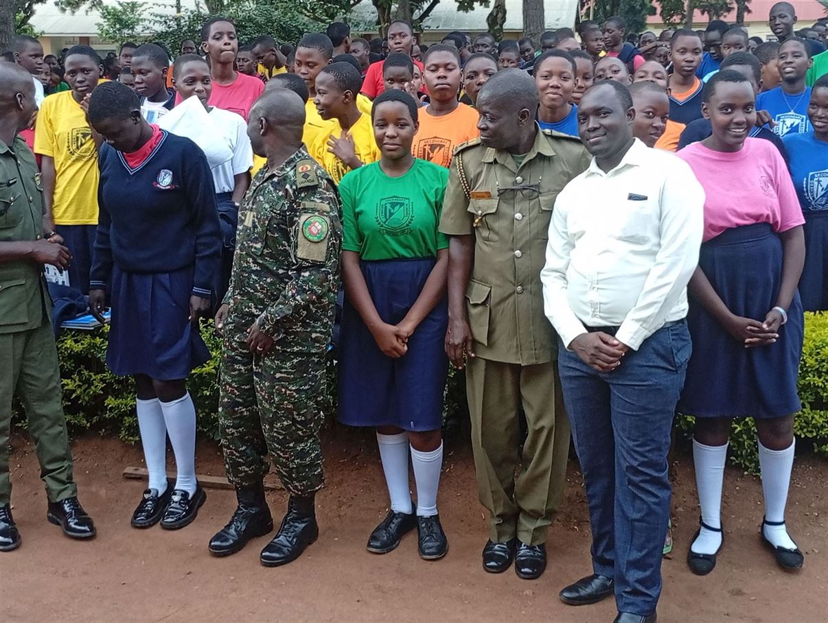 UPDF Officers paid a visit to Luwero SS